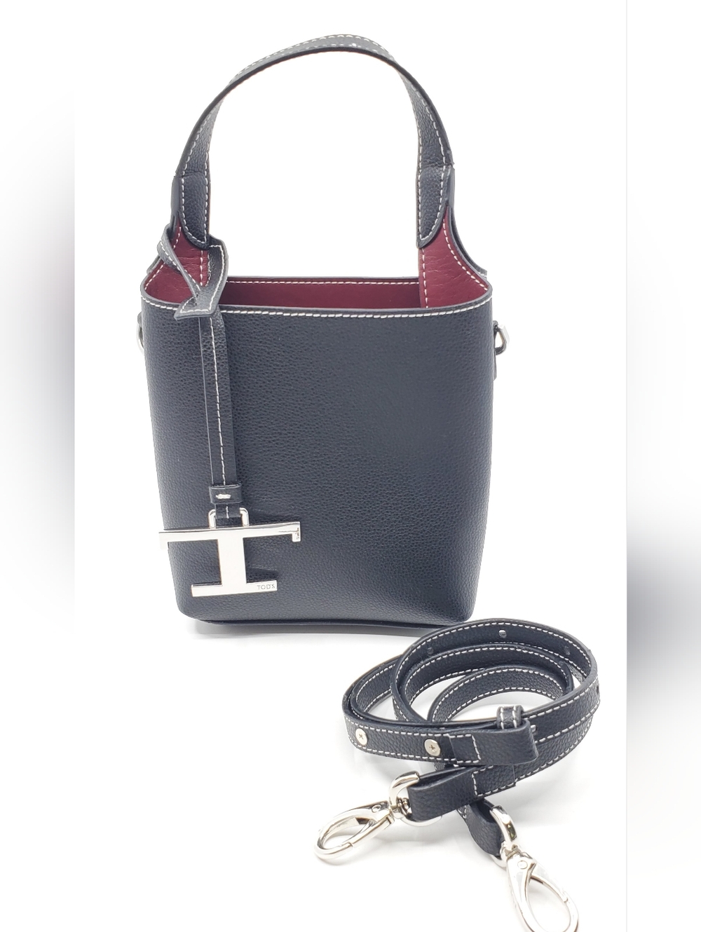 Tod's T-Timeless Pendant Detail Micro Tote Bag